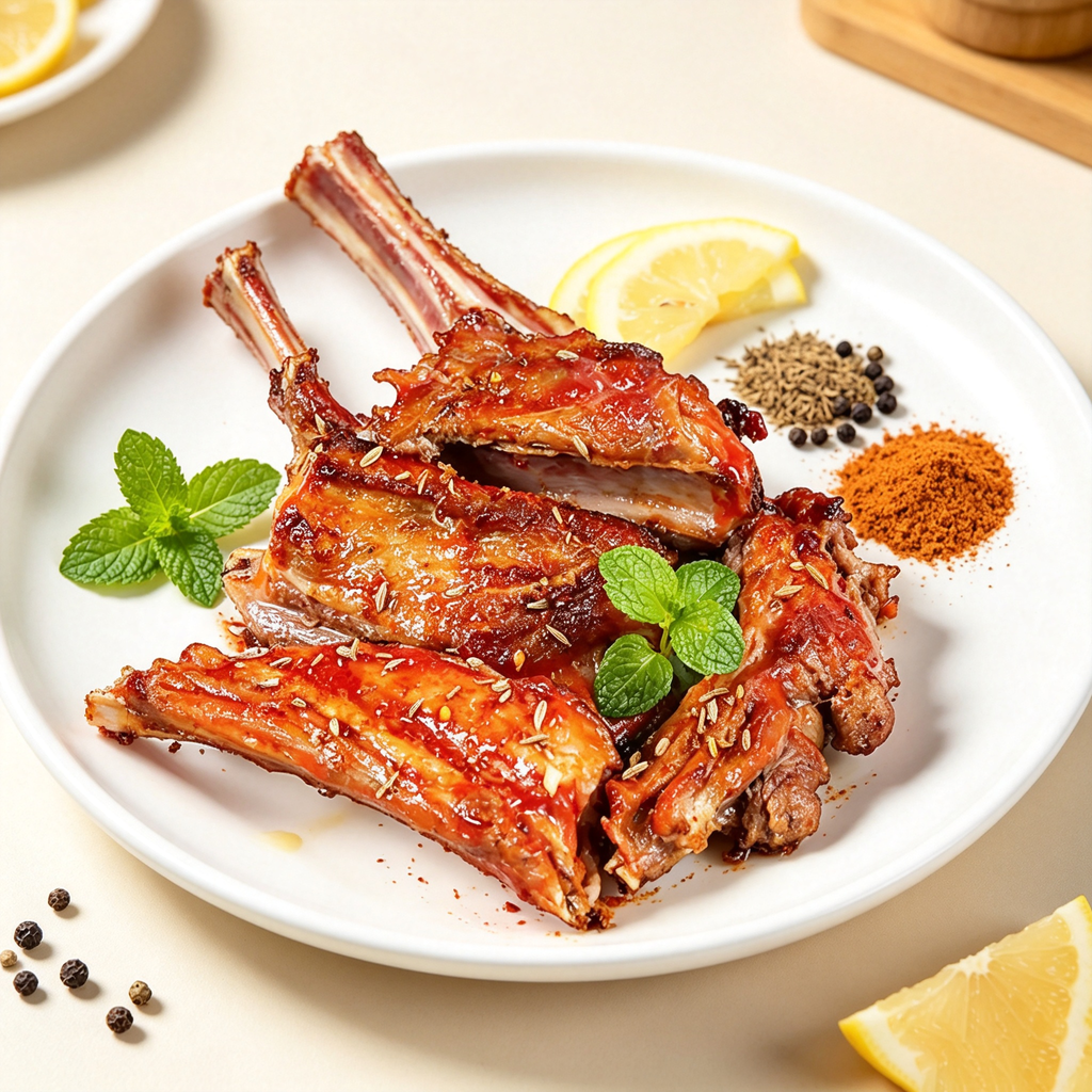 Raw French Lamb Chops